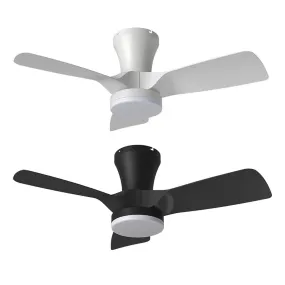 32" Kiwi Dc Ceiling Fan White, Black With Light 5507062, 5507063 Vencha Lighting