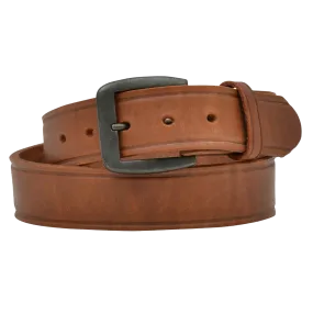 3D Belt Company Men's Harness Crease Tan Leather Belt D1147