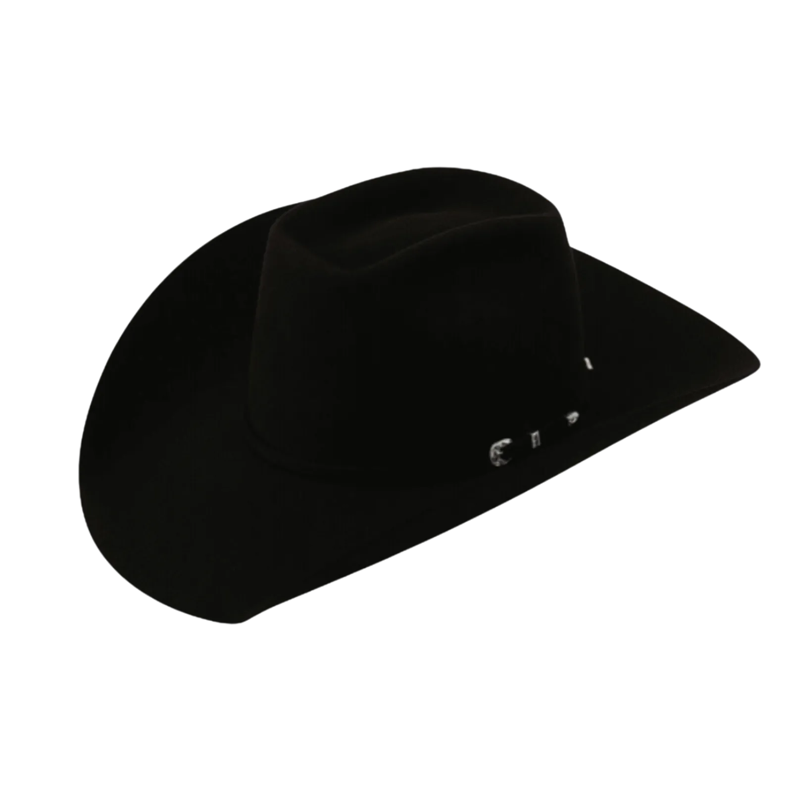 American Hat Co 7X Open Crown Black Felt Hat 7X-BLK