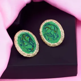 ANTIQUE GREEN STUDS