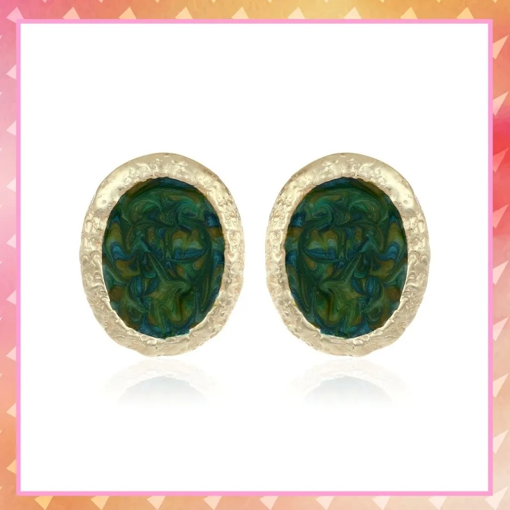 ANTIQUE GREEN STUDS