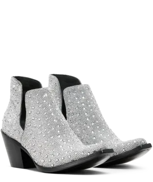 Ariat Ladies Silver Sparkle Dixon Glitz Bootie-10053725