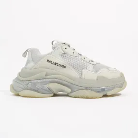 Balenciaga Mens Triple S Grey / Clear Sole EU 40 / UK 6