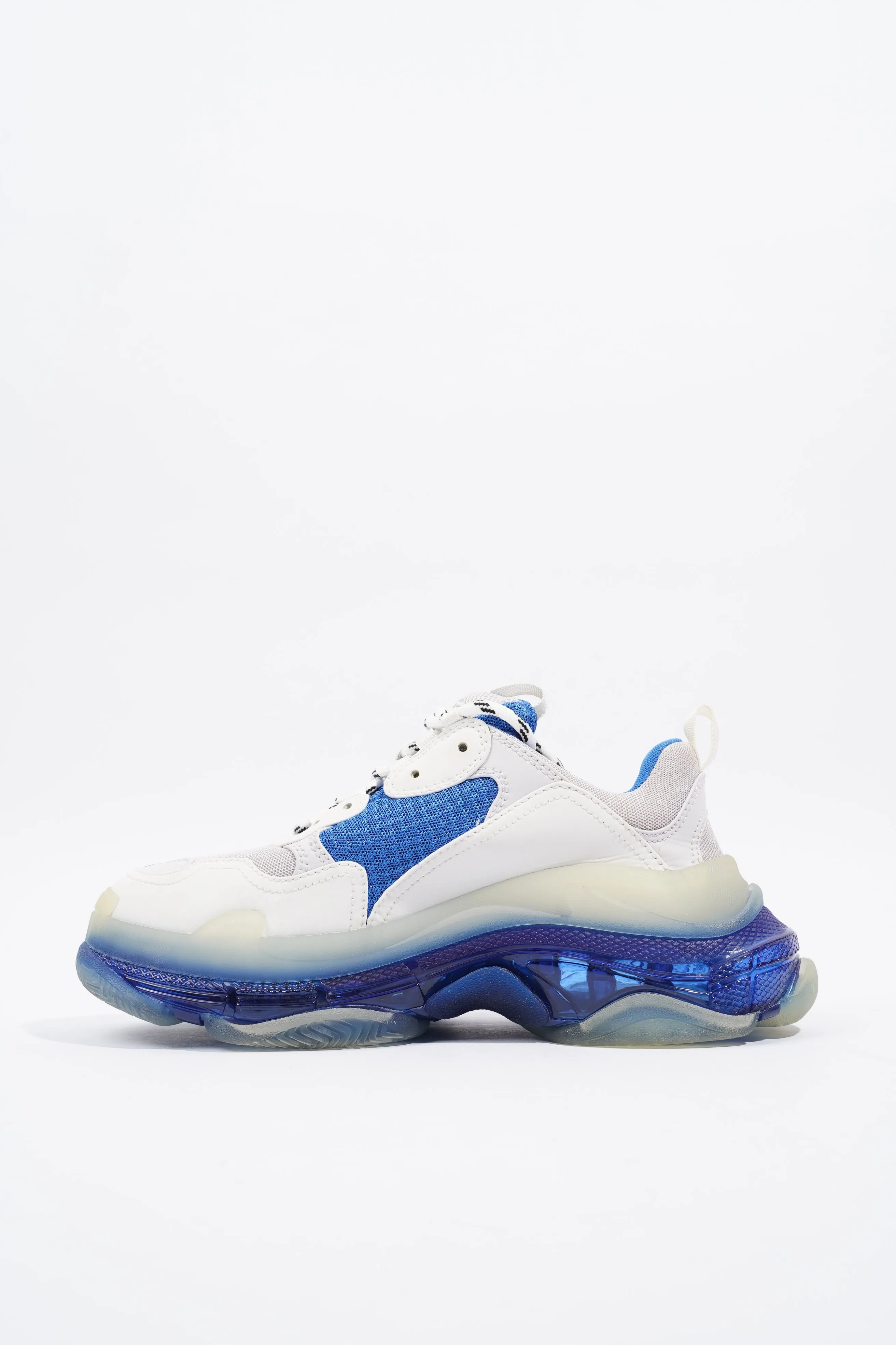 Balenciaga Triple S White / Blue Clear Sole Mesh EU 39 UK 6