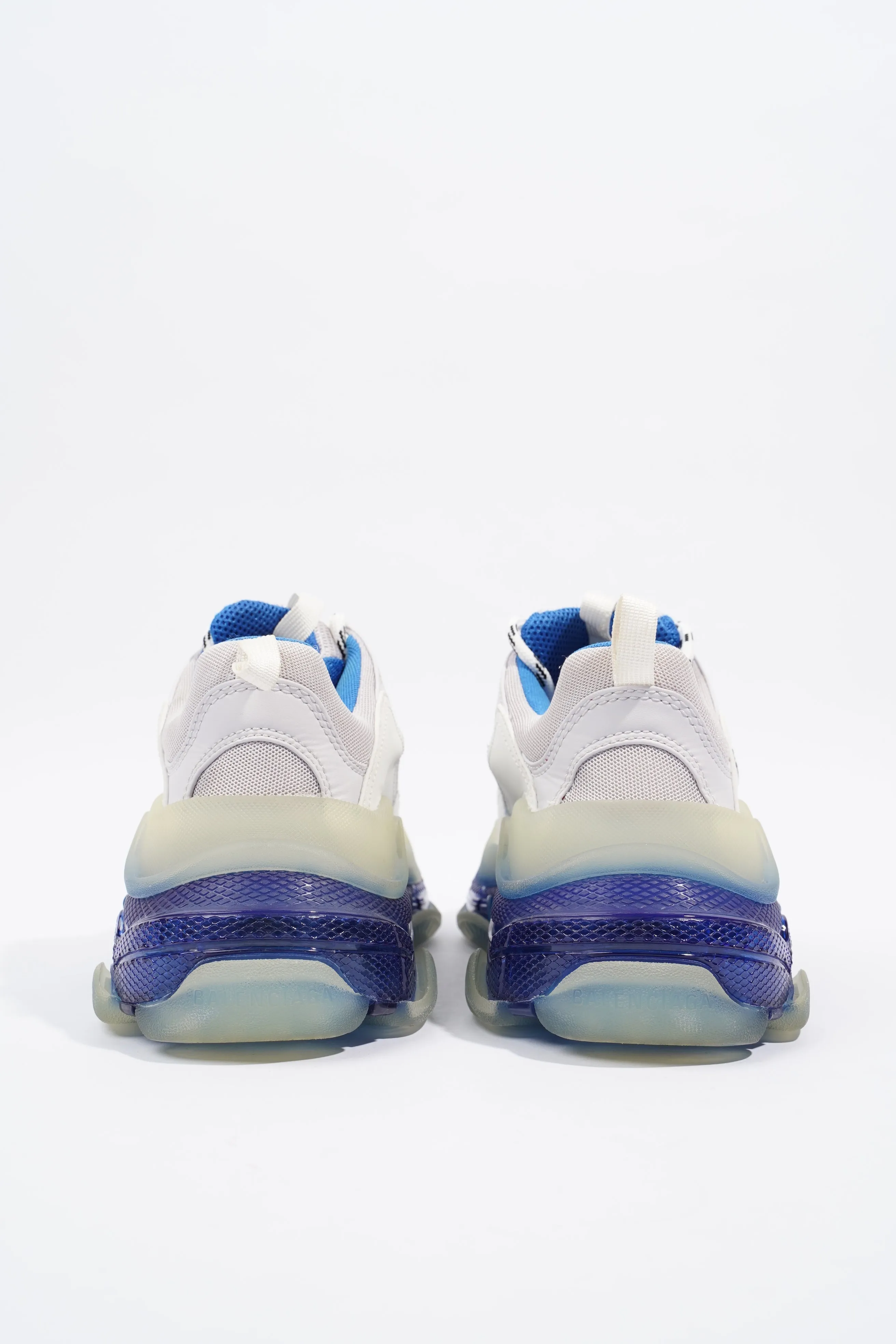 Balenciaga Triple S White / Blue Clear Sole Mesh EU 39 UK 6