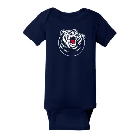 Belmont University Bruins Primary Logo Rabbit Skins Infant Creeper - Navy