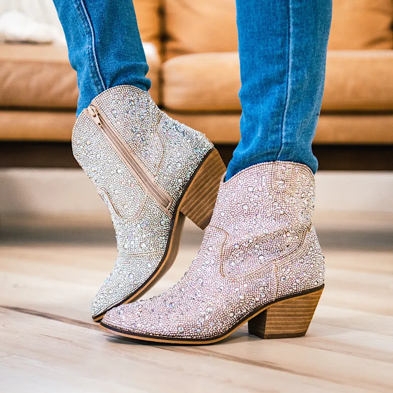 Corkys Shine Bright Boots - Clear Rhinestone FINAL SALE