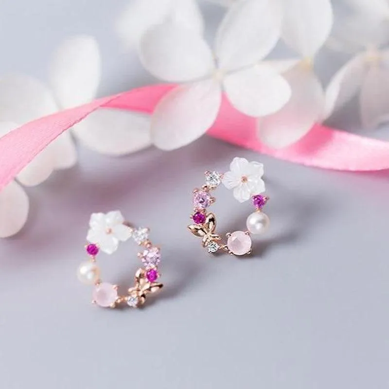 Embellished Pearl Studs