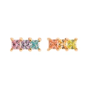 Gold Iridiana Studs