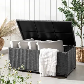 Granchester 120cm Rattan Storage Box, Grey