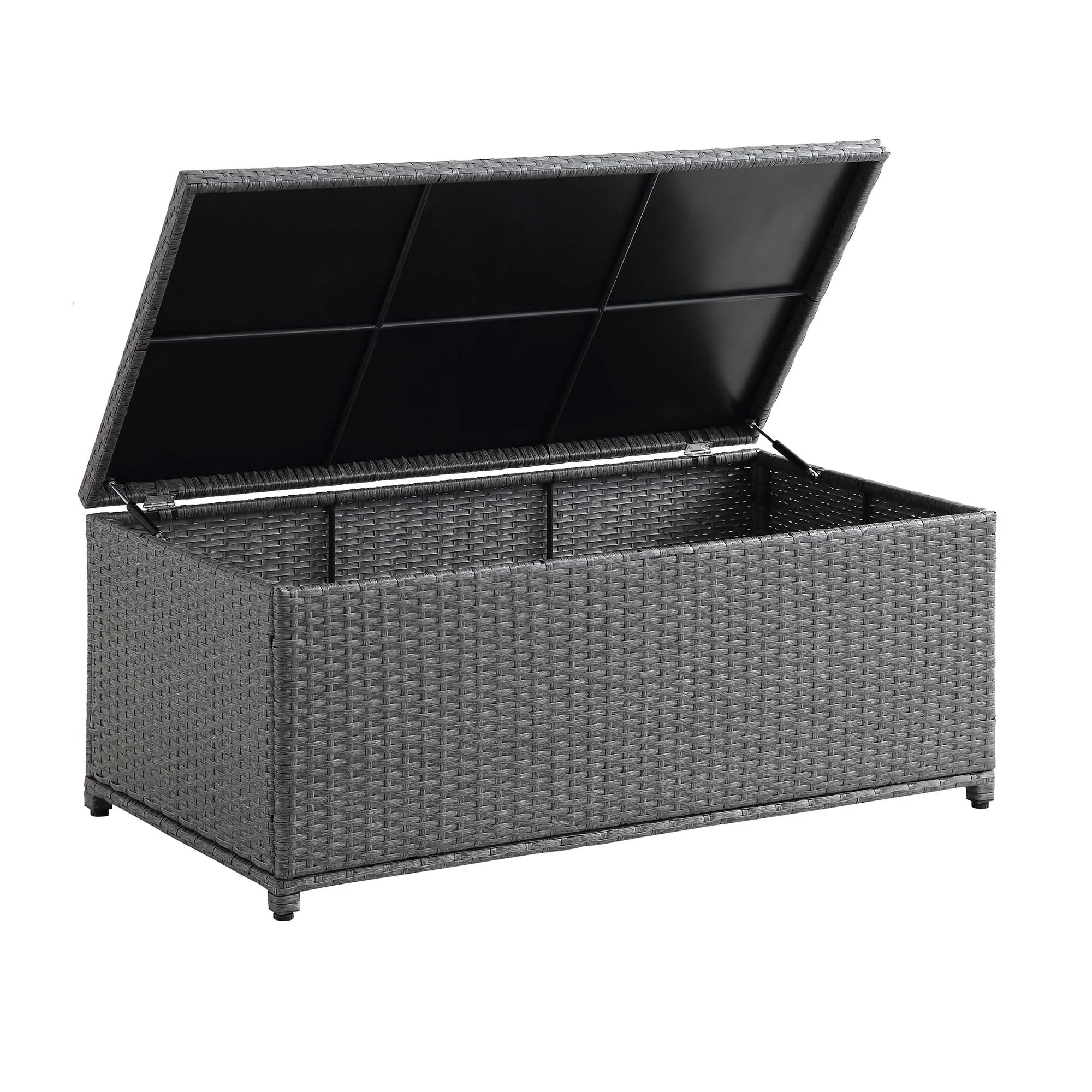 Granchester 120cm Rattan Storage Box, Grey