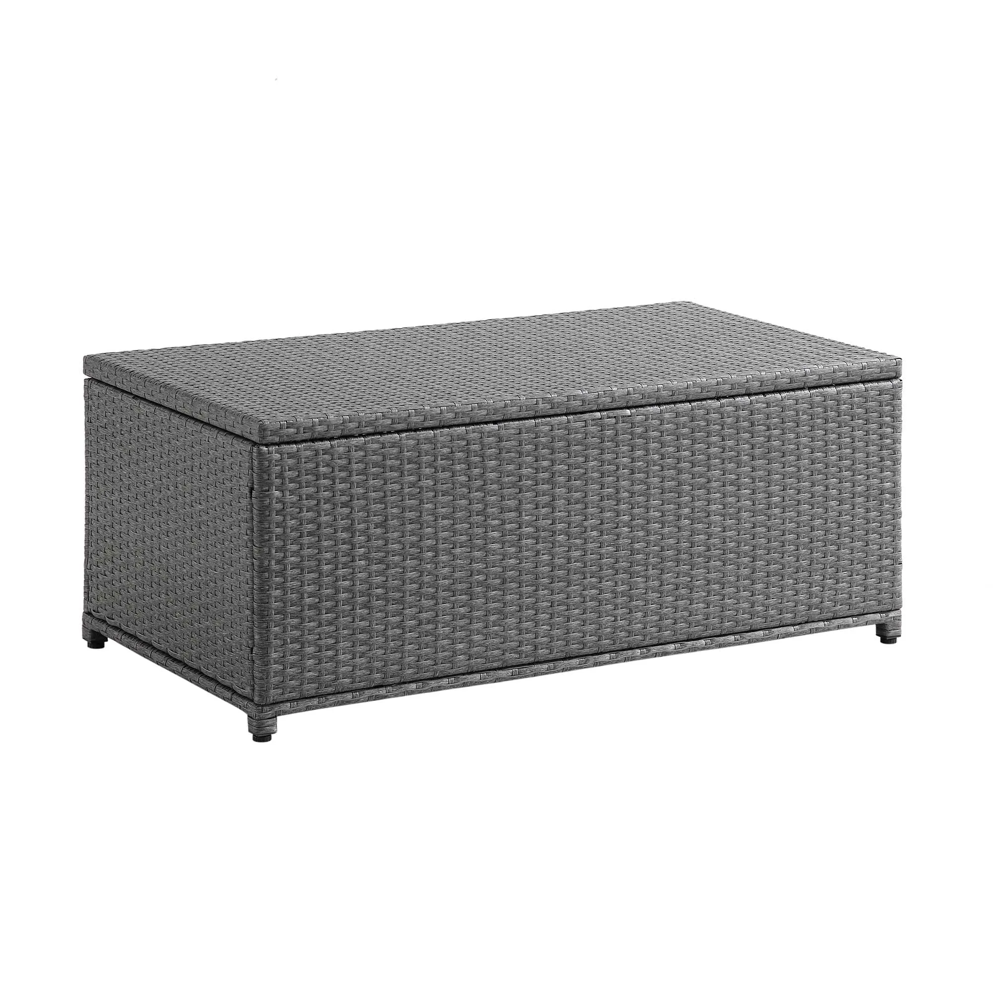 Granchester 120cm Rattan Storage Box, Grey