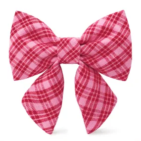 Heather Taylor Home x TFD Katherine Plaid Valentine Lady Dog Bow