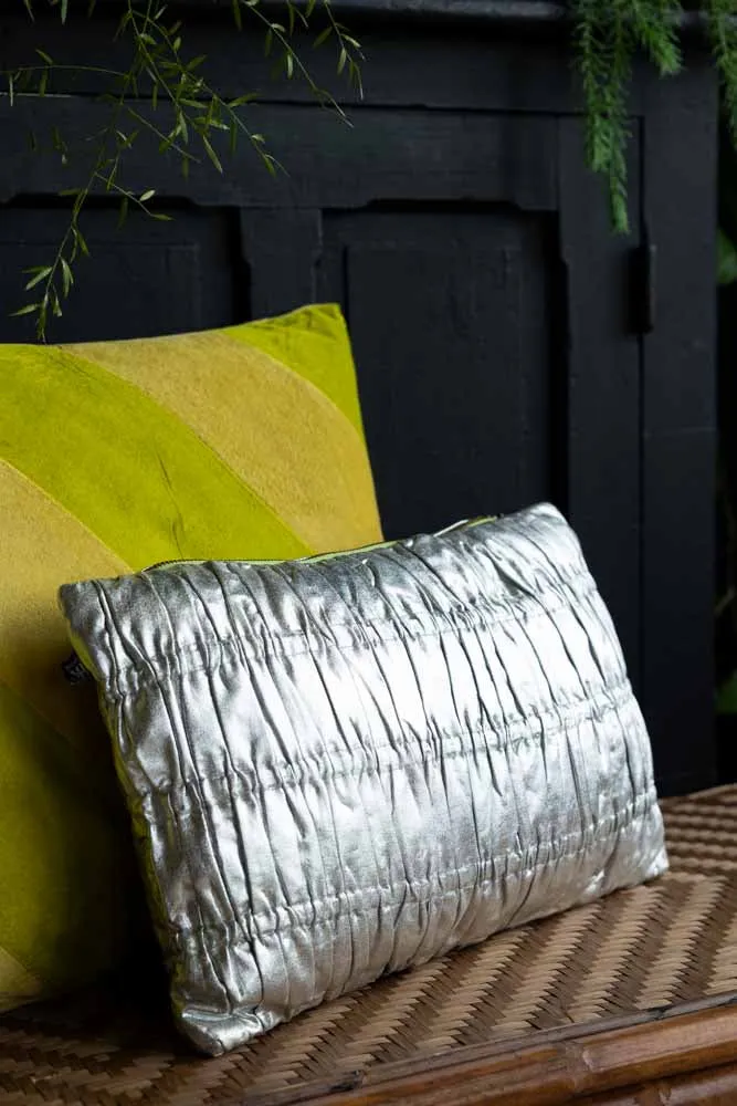 HKliving Shiny Silver Cushion