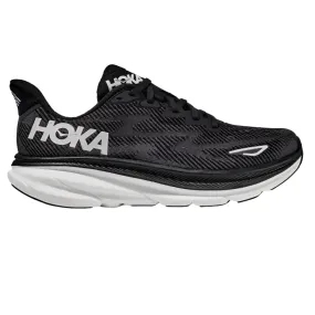 Hoka Women's Clifton 9 Black / White Wide