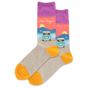 HOTSOX Women's San Diego Crew Socks