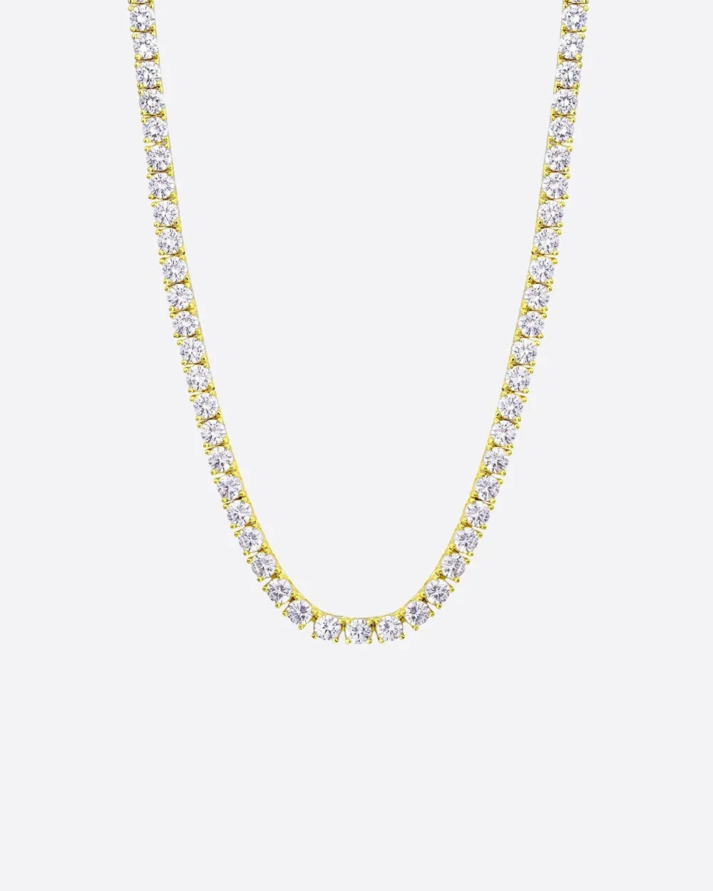 ICE BREAKER CHAIN. - 3MM 18K GOLD