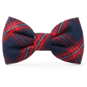 Kingston Plaid Flannel Dog Bow Tie