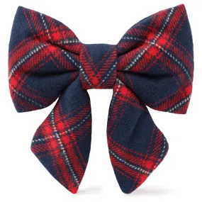 Kingston Plaid Flannel Lady Dog Bow