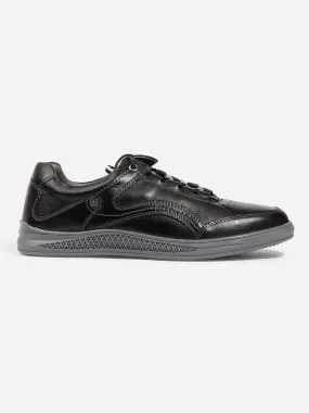 Men Black Leather Sneaker (ID3090)