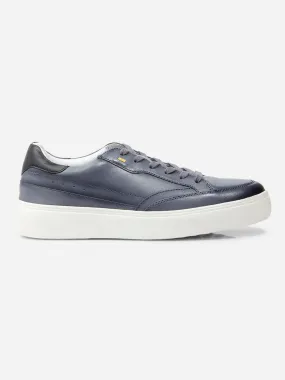 Men Grey Leather Sneaker (ID3091)