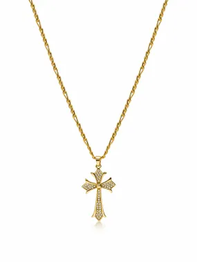 Men's CZ Cross Necklace