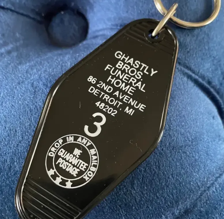 Motel Key Fob - Ghastly Bros. Funeral Home