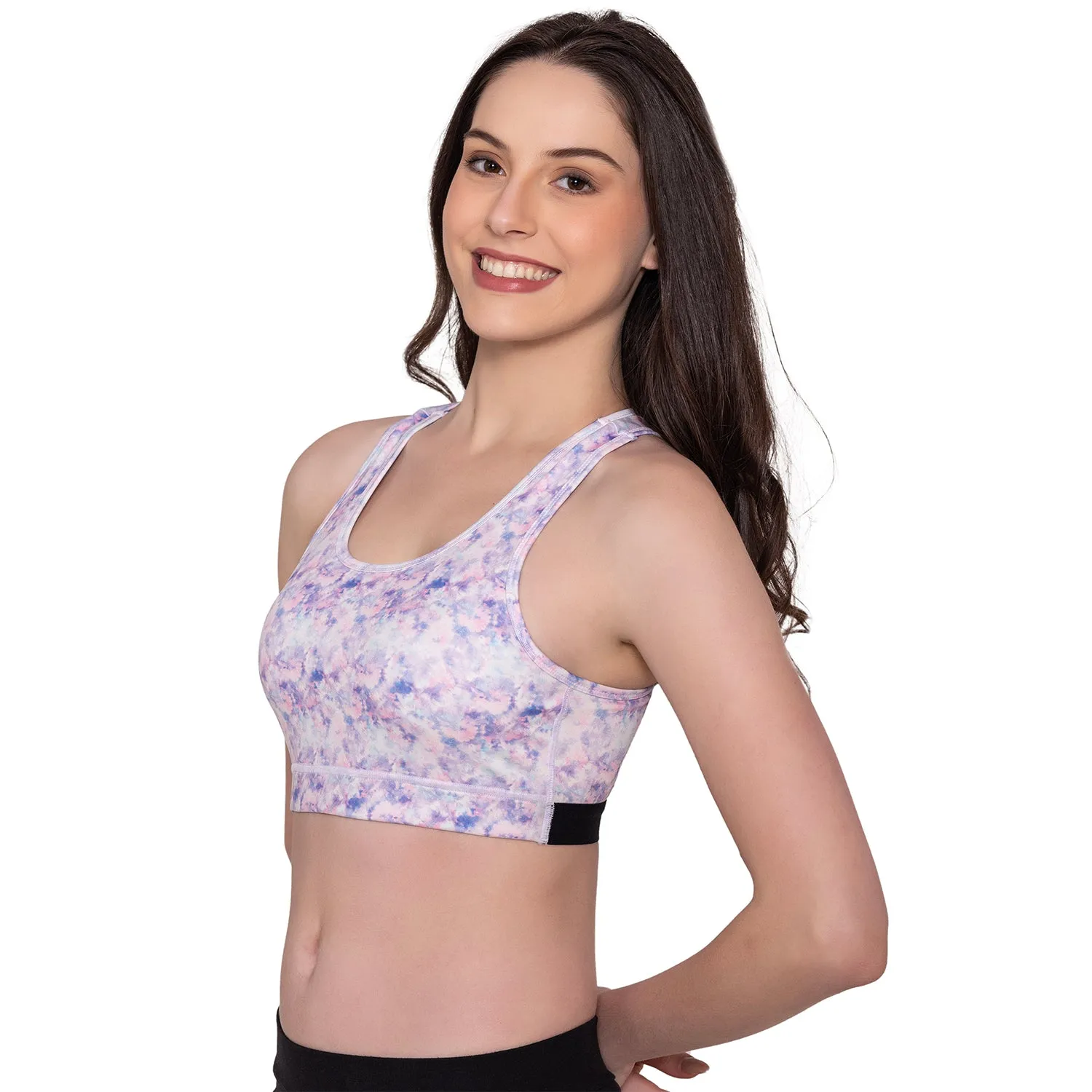 Multicolor Wirefree Padded Full Coverage Sports Bra