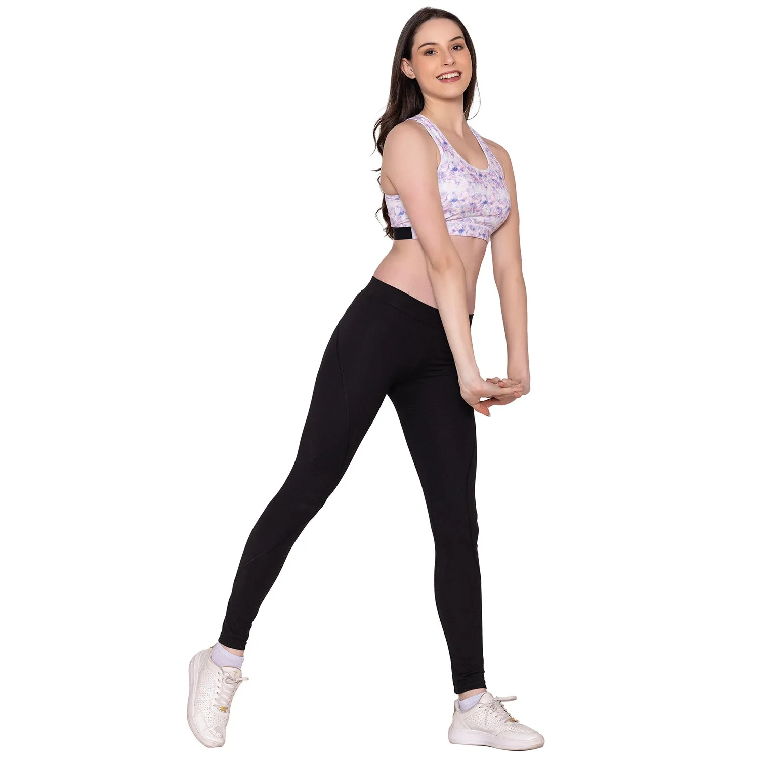 Multicolor Wirefree Padded Full Coverage Sports Bra