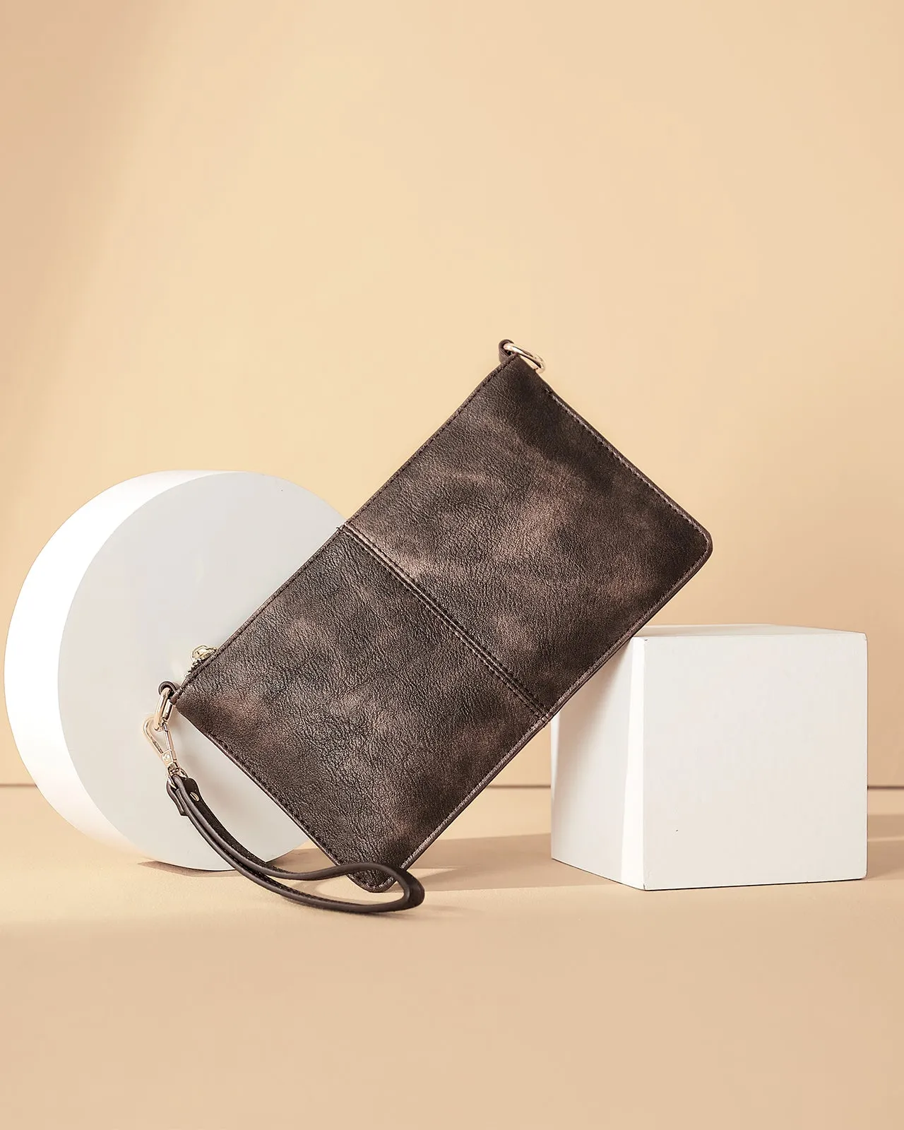 Nola  Chic and Sustainable - The Vegan Leather Envelope Clutch Purse