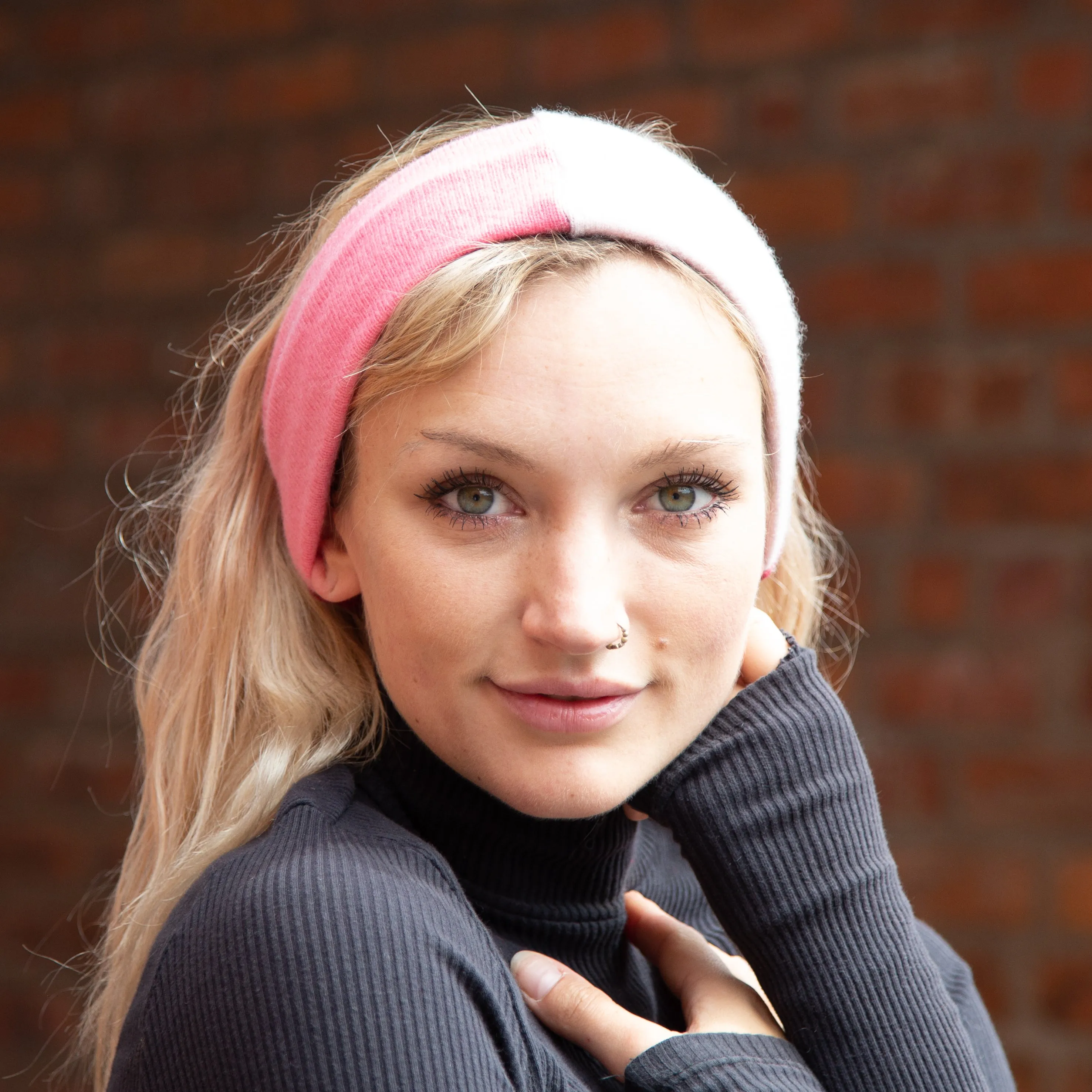 Pink Lady Cashmere Ear Warmer Headband