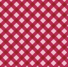 Raspberry Gingham Lady Dog Bow