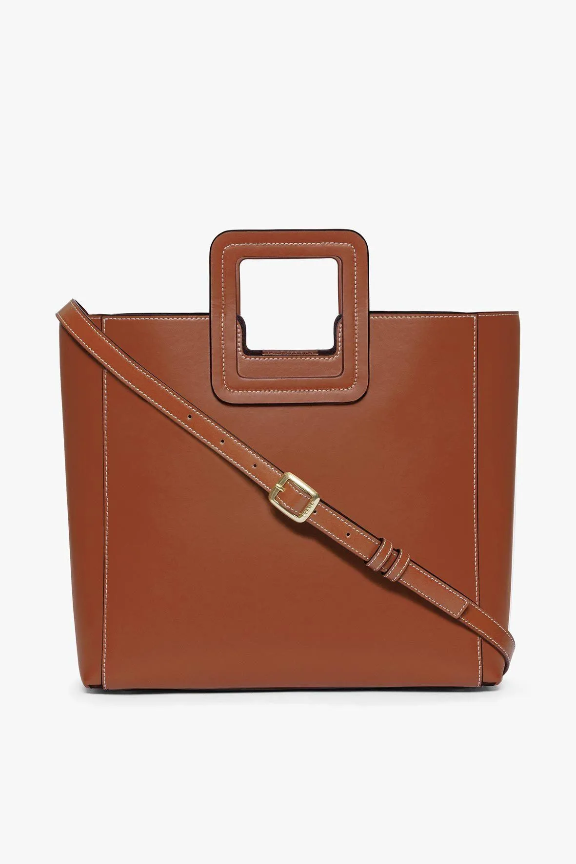 SHIRLEY LEATHER BAG | SADDLE