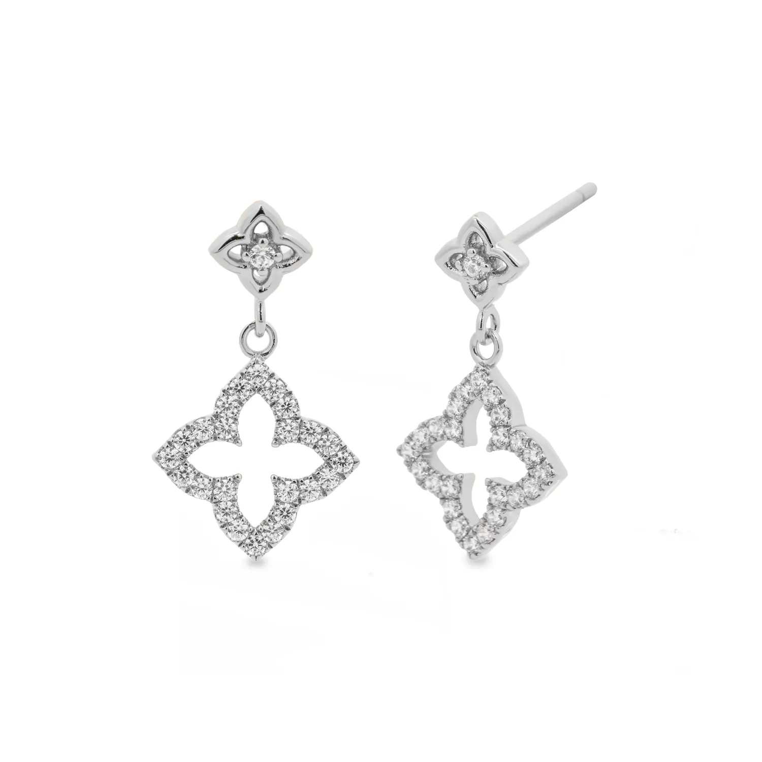 Silver Casablanca Primrose Studs