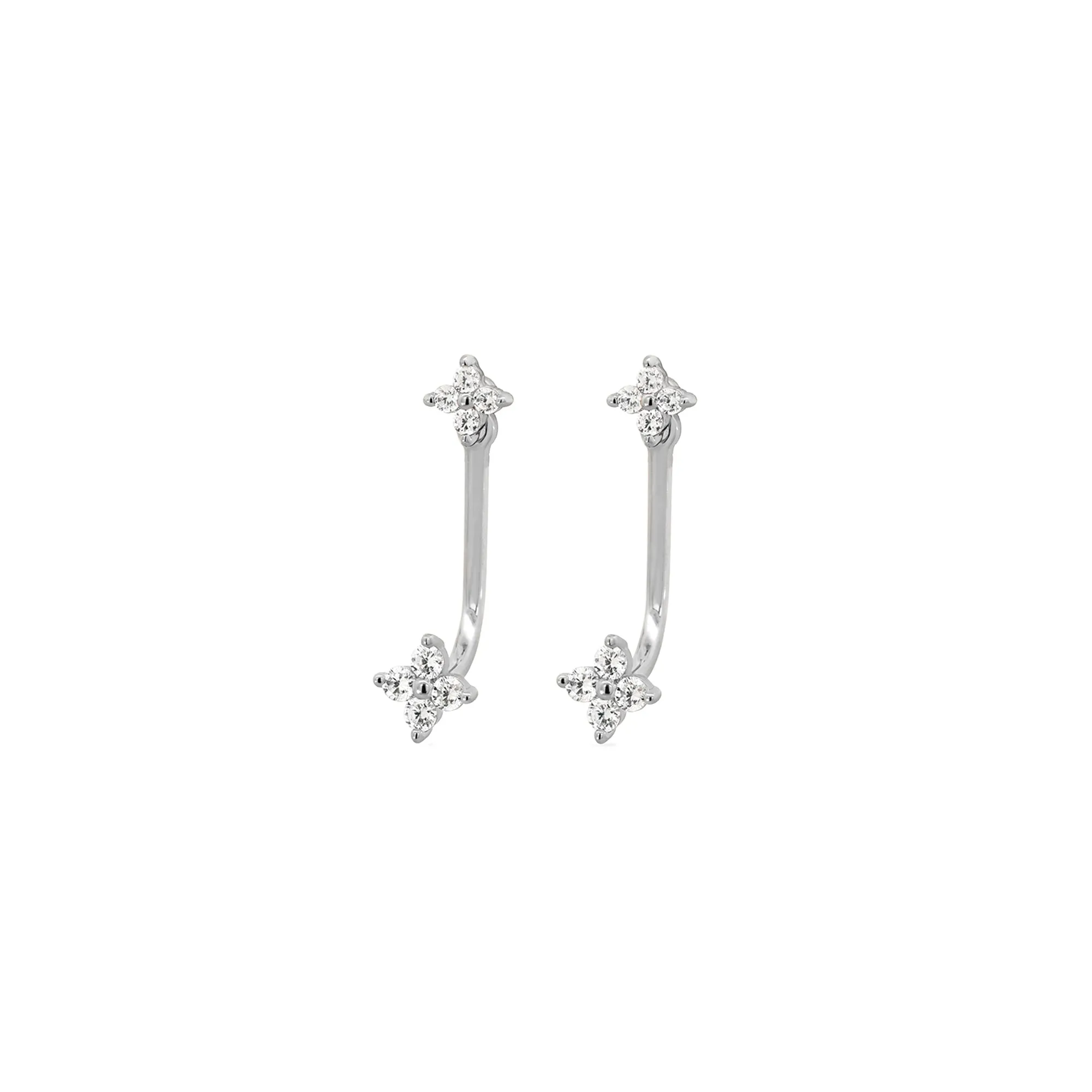 Silver Danica Studs