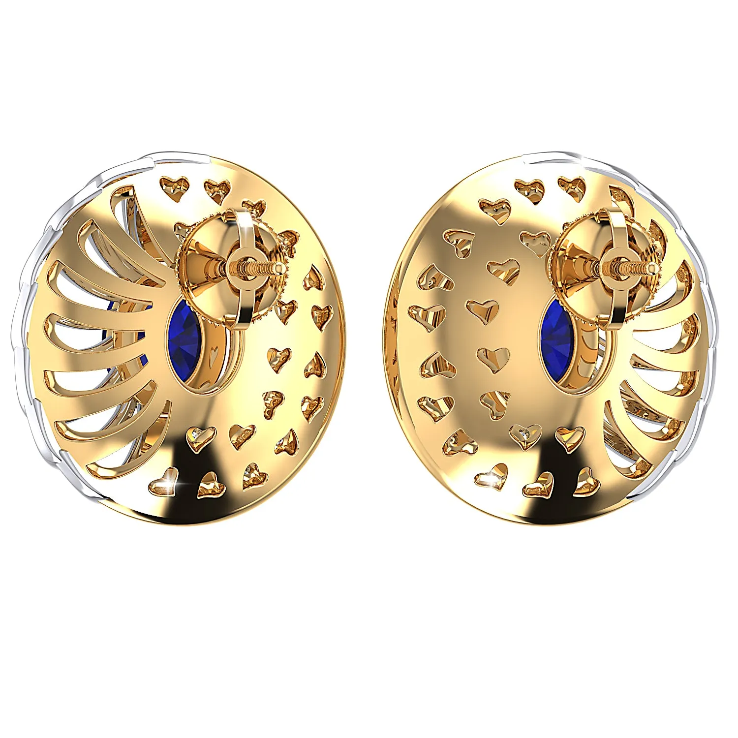 THE BLUE SWIRL STUDS