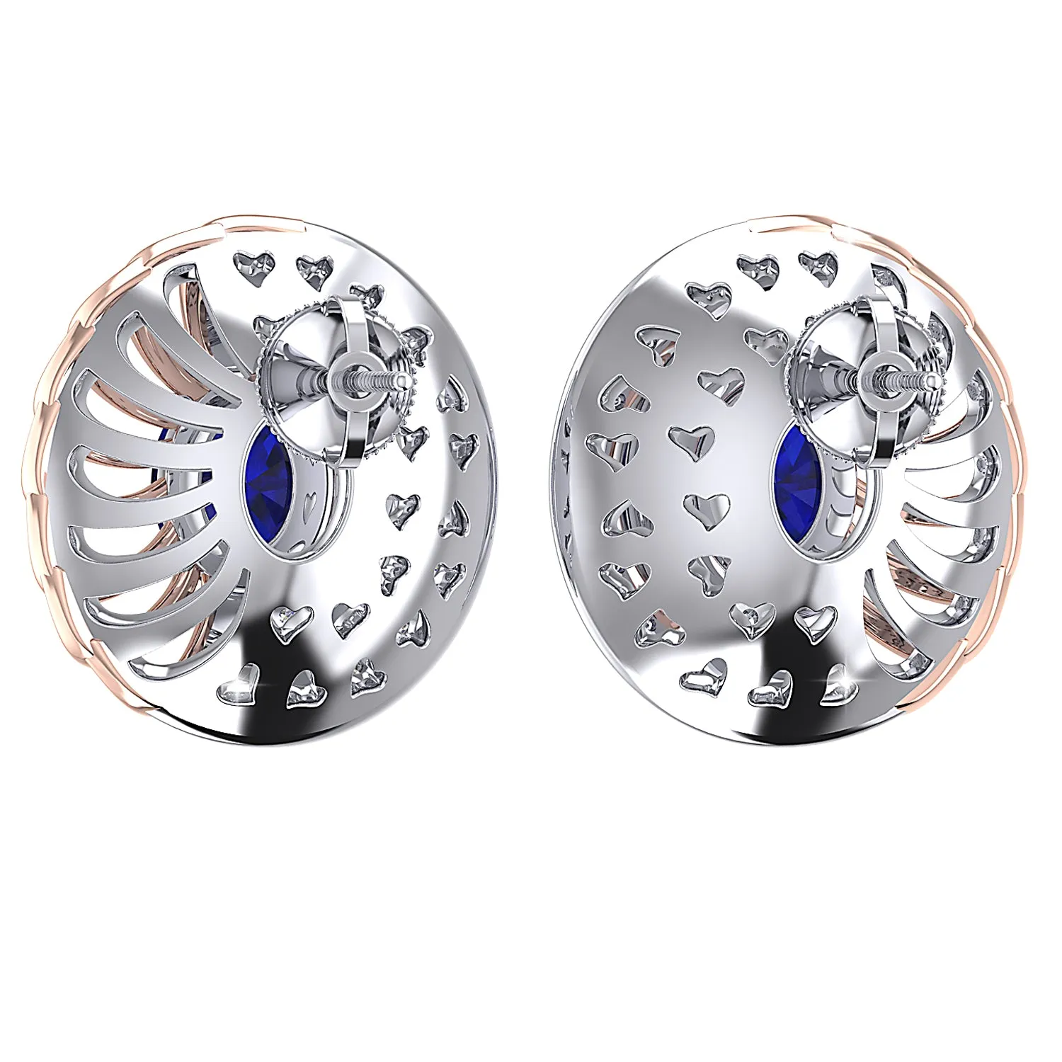 THE BLUE SWIRL STUDS