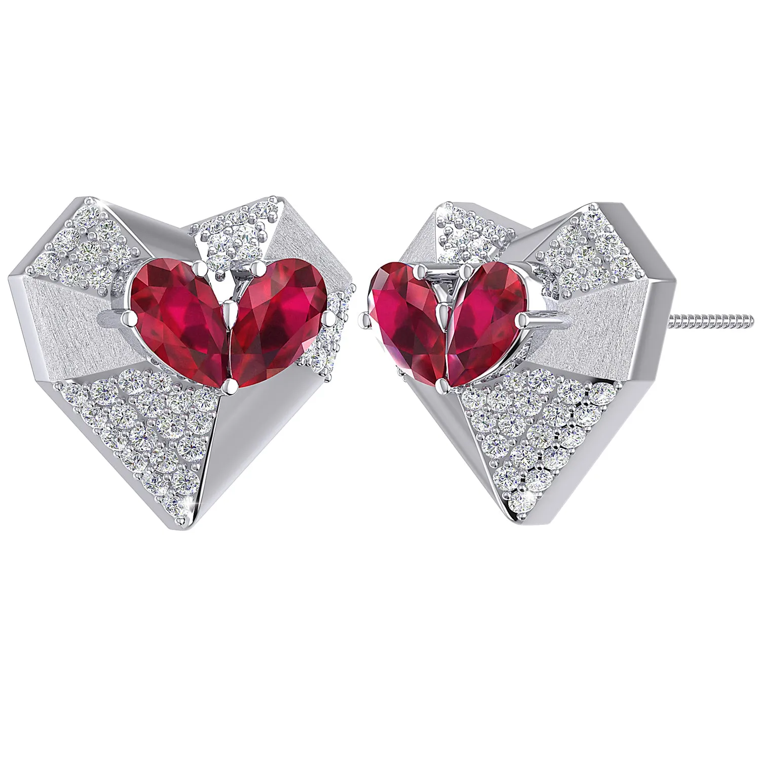 THE ETERNAL LOVE HEARTS STUDS