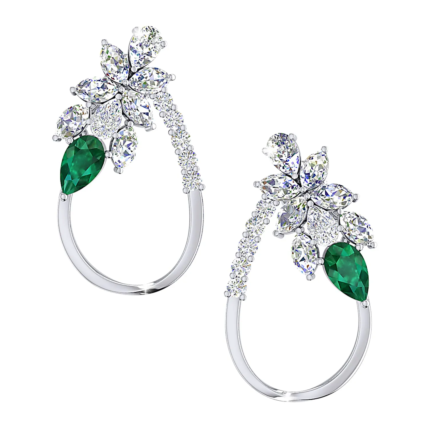 THE WHISPERING WOODS EMERALD STUDS