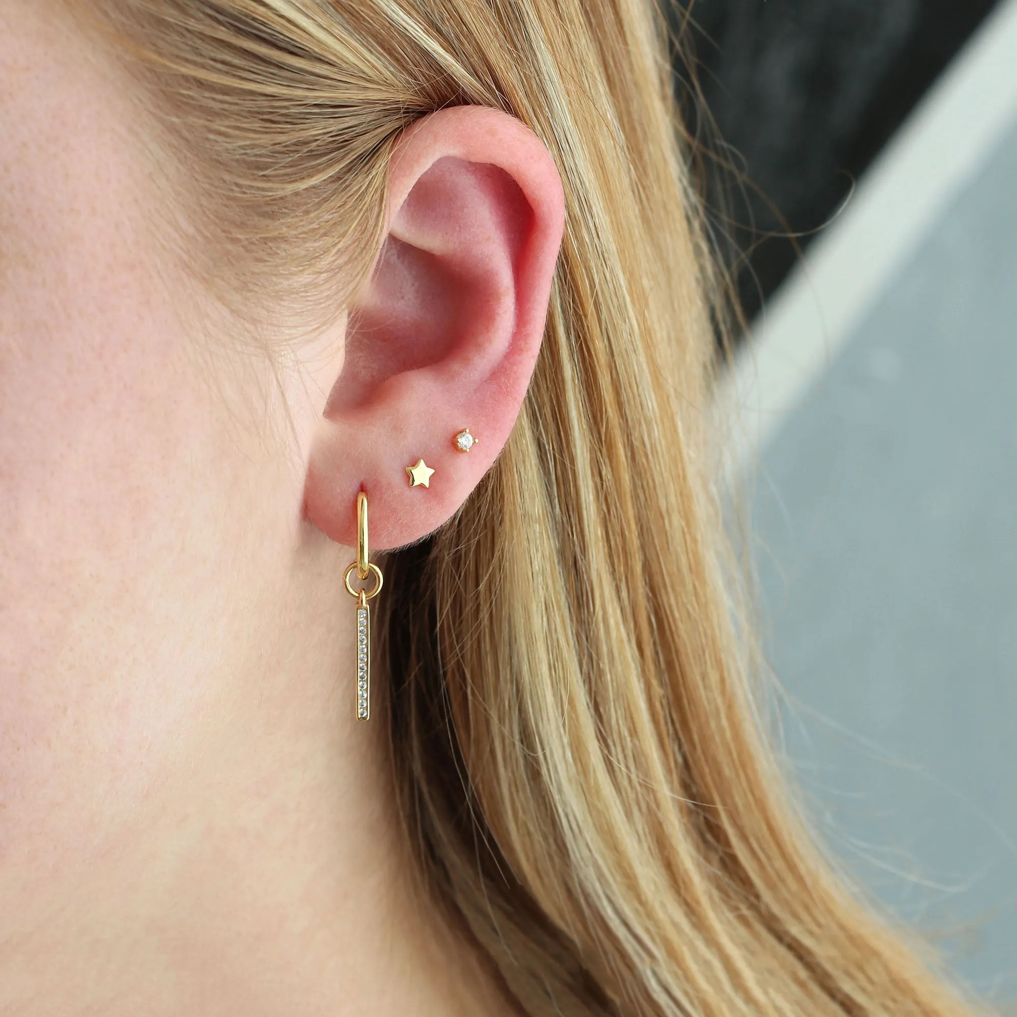 Tiny Star Stud Earrings